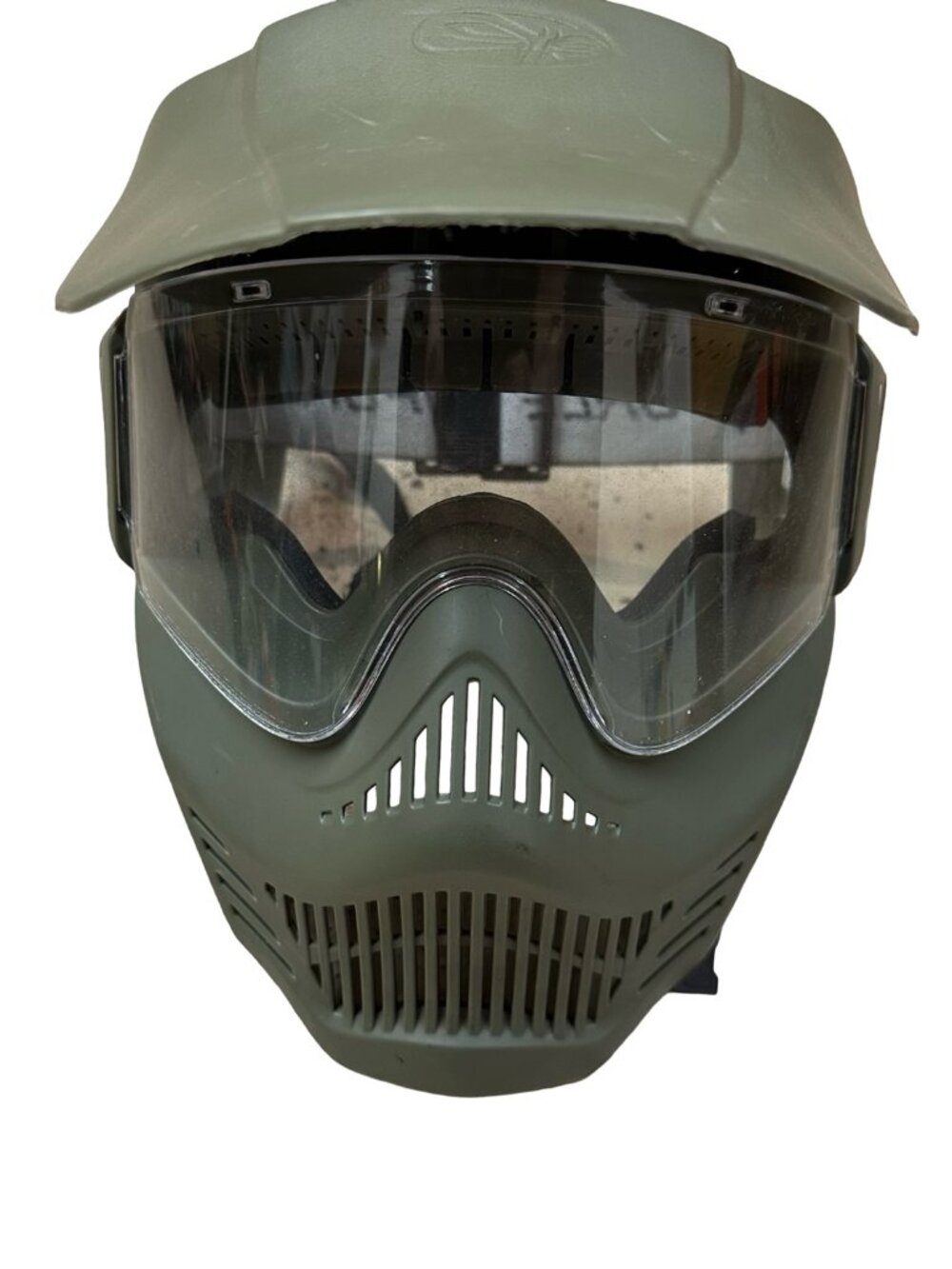 VForce Paintball Mask Olive OTH-630-D Full Face Goggle Visor Used